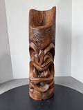 Hand Carved Wooden Heavyweight Maori Tiki Totem