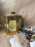 Lot Of Buttons In Vintage Tin