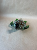 Murano Style Glass Sea Turtle Paper Weight