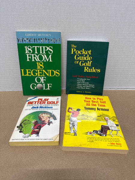 Lot Of 4 Golfing Books