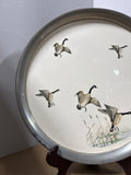 Geese Landing Revere Pewter Serving Tray