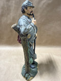 Civil War Soldier Smoking Pipe