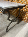 Marble Top Coffee Table with Metal Base ***HEAVY ITEM***