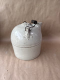 Stoneware XXX Whiskey Moonshine Jug - F.H. Weeks Akron Ohio