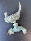 Solid Brass Pheasant Spigot with Patina