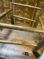 Pair of Wooden Arm Chairs with Chair Cushions
