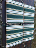 Set (4) of Sunbrella Striped Seat Cushions