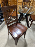 Round Glass Top Dining Table with (4) Chairs by Pier 1