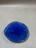 Blue Iridescent Sand Dollar Paperweight