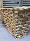 Large Basket with Cut Out Handles