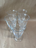 Clear Glass Wine Goblets - Set Of 5