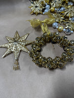 Lot Of Gold Christmas Items