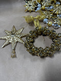 Lot Of Gold Christmas Items