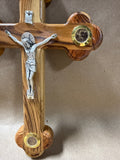 Olive Wood Cross With Essence from The Holy Land (B)