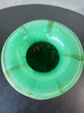 Signed Robert Eickholt Floral Hand Blown Art Glass Vase