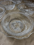 Set Of 6 Clear Glass Desert Bowls