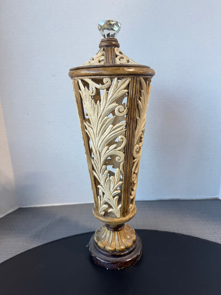 Ornate Resin Decorative Lidded Urn