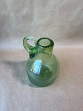 Small Green Bubble Glass Jug