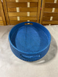 Blue Oval Tray