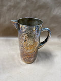 Heavy Hammered Silverplate Water Pitcher
