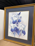 Large Iris Print by Vernon; Signed