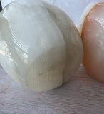 Pair of Natural Onyx Marble Vintage Tea Light Holders