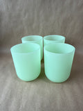 Ribbed Majestic Jadite Green Drinking Tumblers // 2 Sets Available // PRICED INDIVIDUALLY