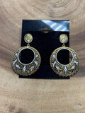 Etched Gold/Silver Earrings