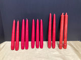 Lot of Red Taper Candles