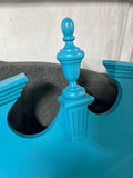 Turquoise Painted King Headboard, No Frame