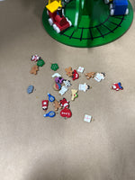 Wooden Christmas Tree With Train And Ornaments