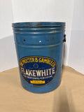 Industrial Farmhouse Style Vintage Procter & Gamble Flakewhite Storage Tin