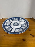 Blue And White Tommy Bahama Melamine Chips And Dip Platter