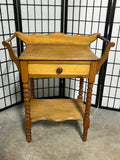 Antique Spool Turned Wooden Wash Stand