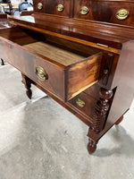 Antique Two Piece Butler's Desk/Drop Front Secretary***HEAVY ITEM***