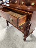 Antique Two Piece Butler's Desk/Drop Front Secretary***HEAVY ITEM***