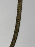 Vintage Gold Tone Herringbone V-Shape Choker