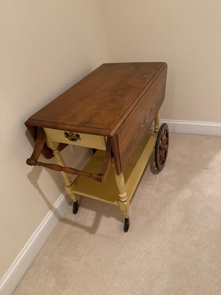 Hitchcock Style Tea Cart with Drop Sides