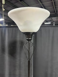 Lightweight Black Metal Torchiere Lamp (WORKS)
