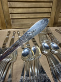 Simeon L. & George H. Rogers Company Flatware Set With Case And Papers - 68 Pieces