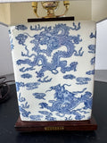 Ralph Lauren Chinoiserie Chinese Dragon Table Lamp (WORKS)