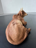 Ox Castagna Vintage Italian Alabaster Figurine in Box