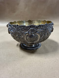 Silver Plate Pedestal Bowl With Ring Handles