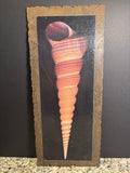 (A) Shell Picture on Rustic Metal Wall Decor