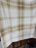 Pottery Barn Cream And Tan Fleece Blanket