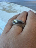 Silver Tone Dome Ring SIZE 6