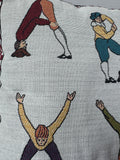 Colonial Williamsburg Hotch Potch Alphabet Needlepoint Throw Pillow (A)
