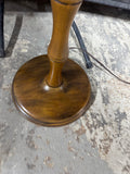 Lightweight Faux Bamboo Floor Lamp with Rattan Shade (WORKS)
