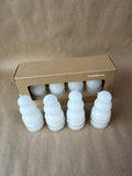 8 Crate & Barrel Small Candles - Appears Unused Open Box