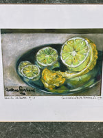 “Lemons on Pewter” by Constance Forehand; Signed